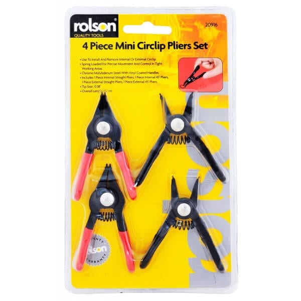 4pc Mini Circlip Pliers