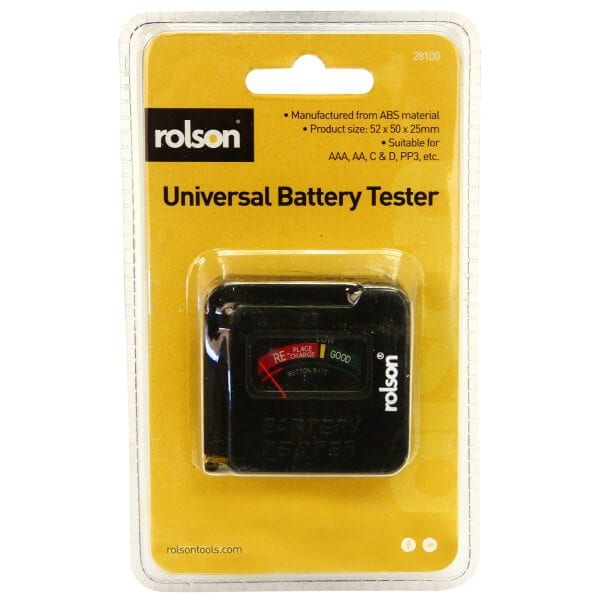 Rolson 28101 Batterietester für viele Größen 