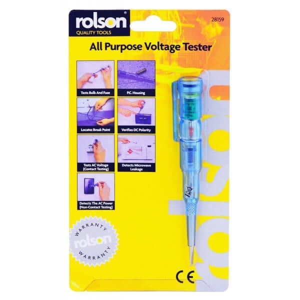 Rolson Voltage Tester Tool All Purpose Multi Functional Screwdriver Tools 