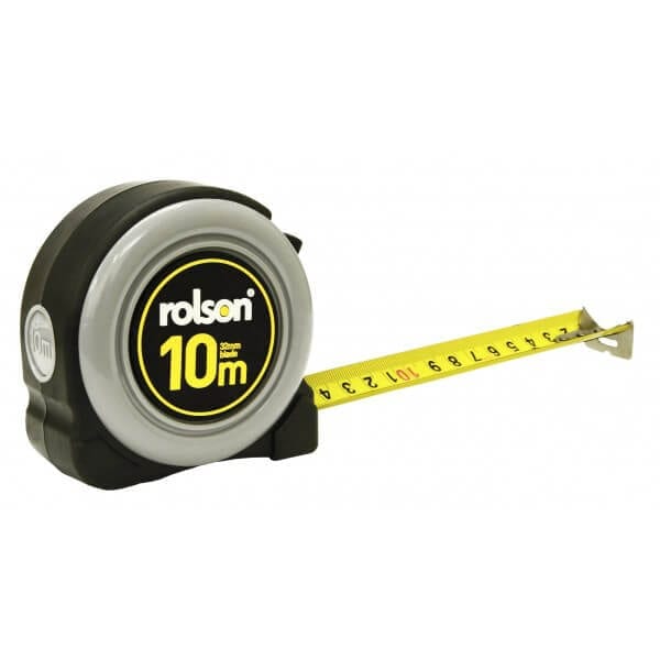 10m x 32mm Tape Measure Black and Grey