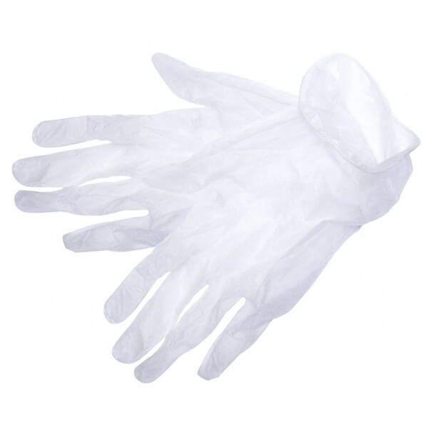 Disposable Vinyl Gloves Large 100pcs Powder Free - Rolson Tools