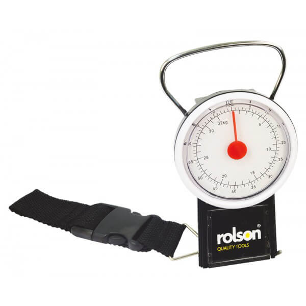 Power By GoGreen Analog Luggage Scale with Hook- Black in the Bathroom  Scales department at