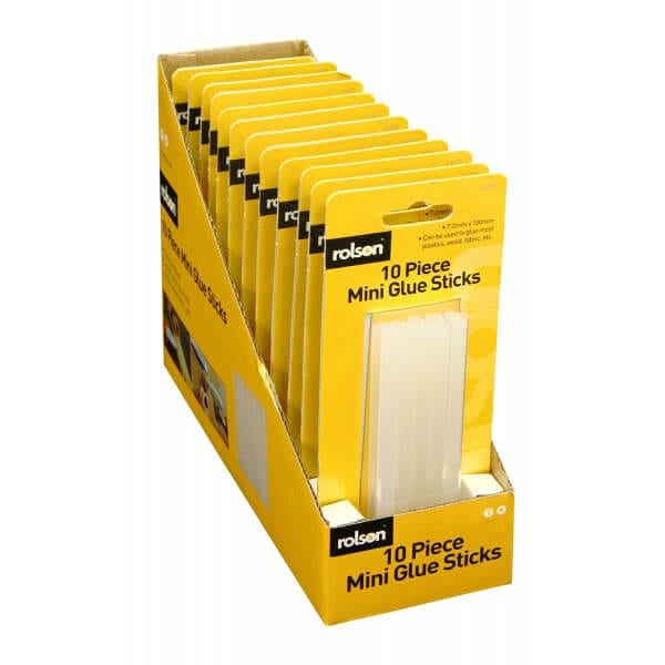 Rolson Mini Glue Sticks x 10