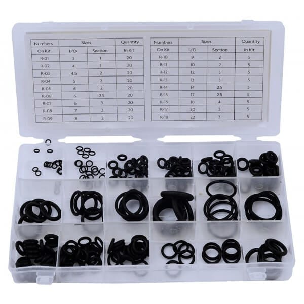 Hardware, Assortment boxes, Rubber o ring