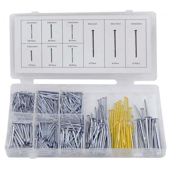 550pc Nail Assortment Rolson Tools