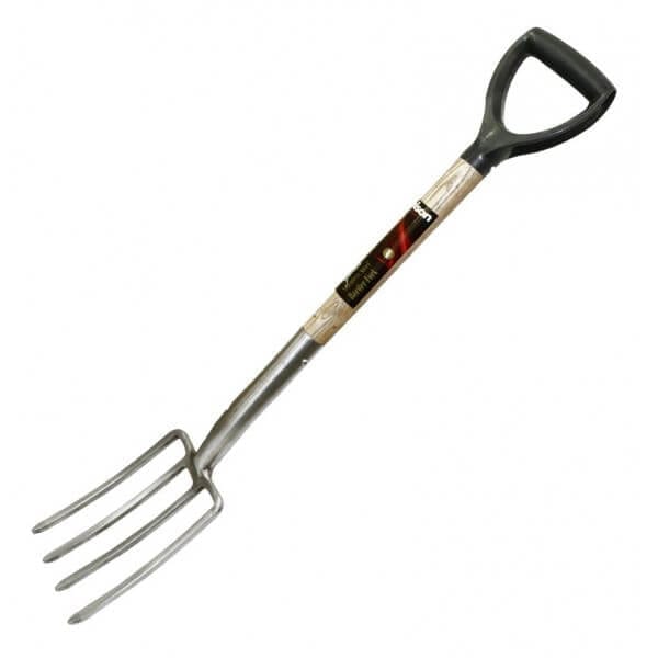 Rolson Stainless Steel Border Fork and Spade WITH WOODEN HANDLE 82635=82636 