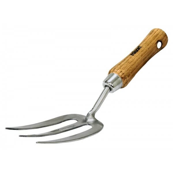 Stainless Steel Hand Fork Ash Handle CDU - Rolson Tools