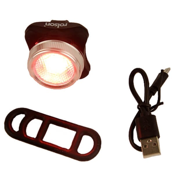 Rear Red Bike Light (61422) - USB Rechargeable ideal for outside use eg.  bikers,walkers,joggers - Rolson Tools