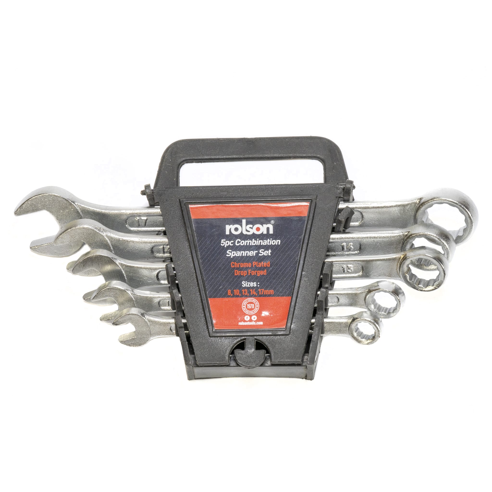 BRAND NEW ROLSON 5 PC COMBINATION SPANNER SET 