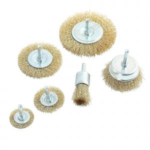 Wire Brush Set 6 Pieces 24893 : Great drill attachment for cleaning metal and other surfaces