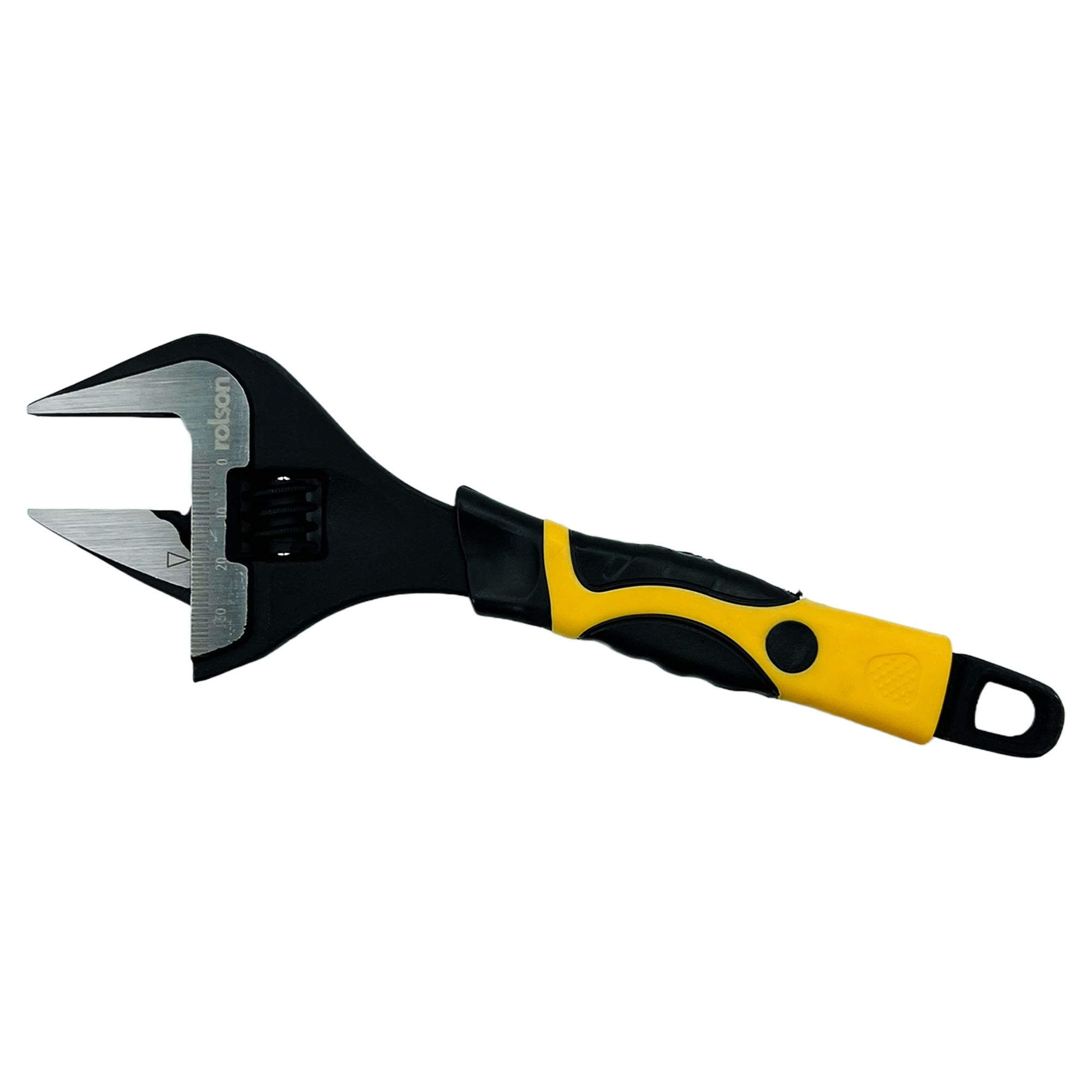 Extra Wide Jaw Slimline Adjustable 200mm Wrench 19030 Rolson Tools