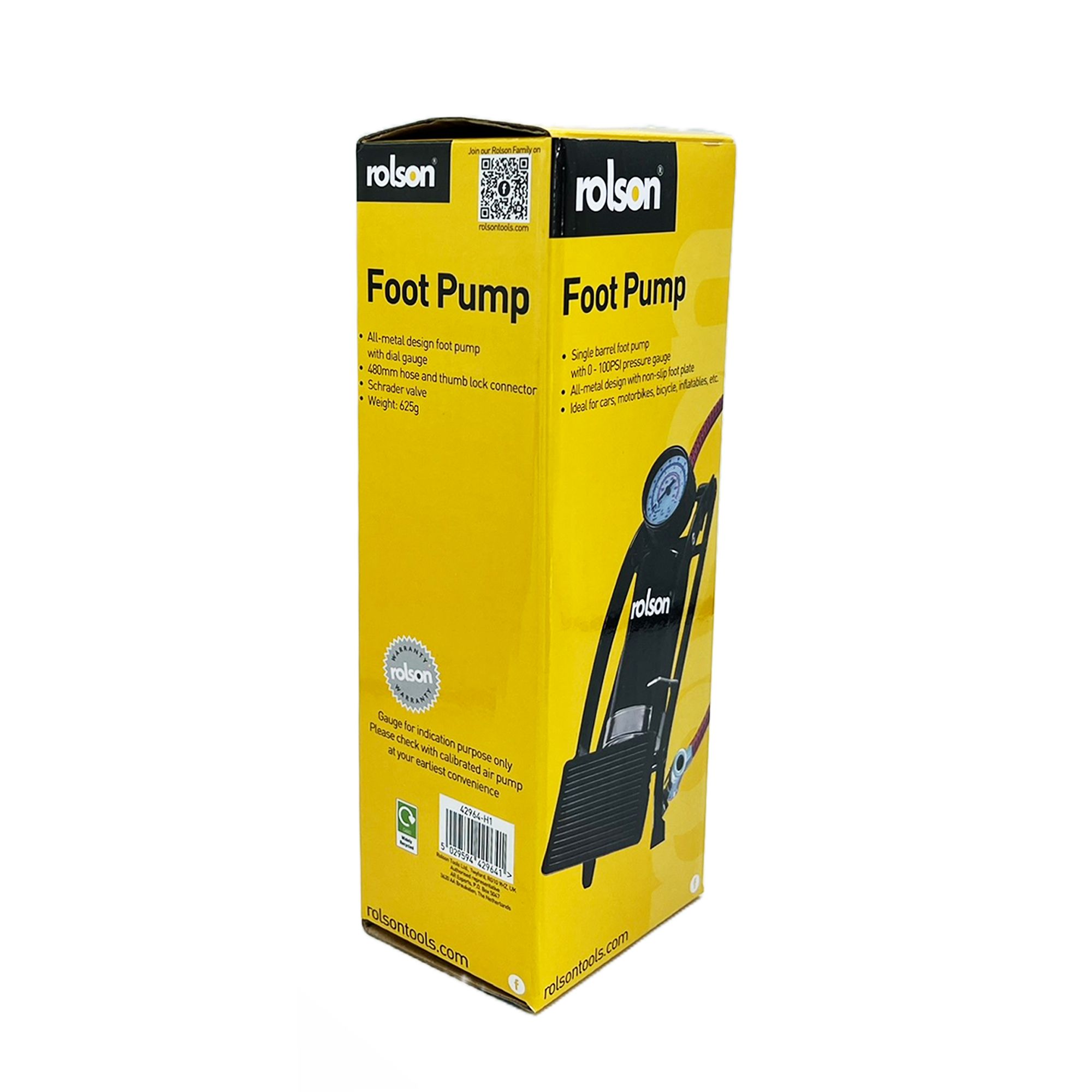 schrader foot pump