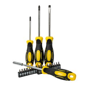 24 Piece Screwdriver and Bit set with Driver - ( 28396 )